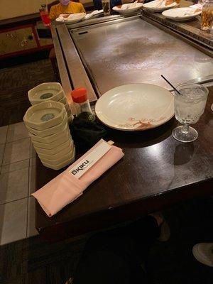 Hibachi table