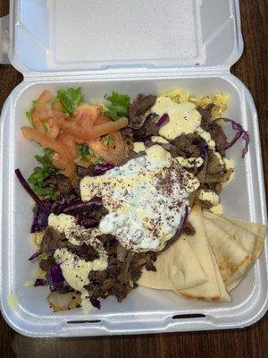 Beef Shawarma plate