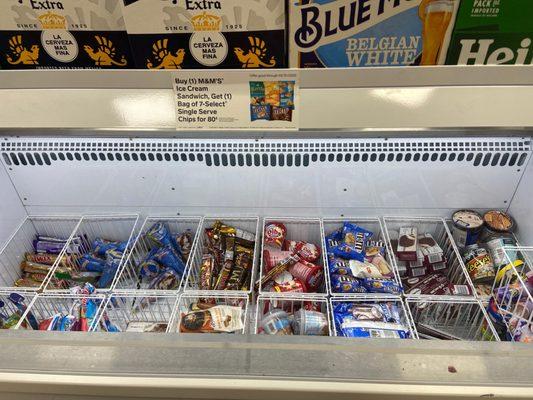 Ice cream section