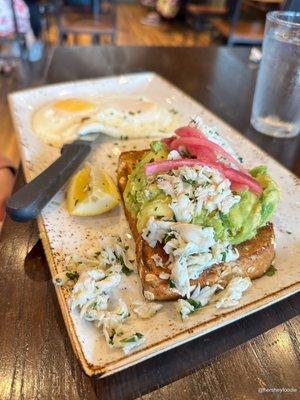 Crab and Avocado Toast