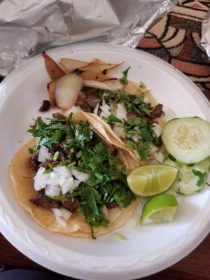 2 asada tacos