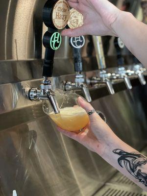 The Cliche Hazy IPA is one of our most popular beers so come grab a glass