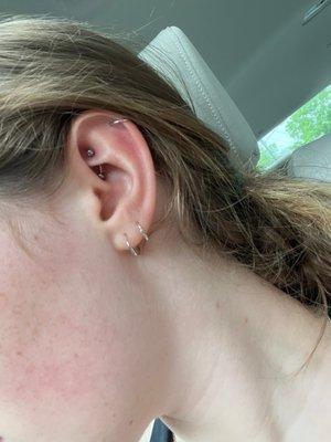 Rook piercing