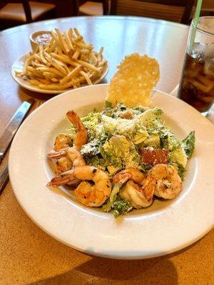 Caesar Salad and Bistro French Fries with Kalamata Olive Aoli