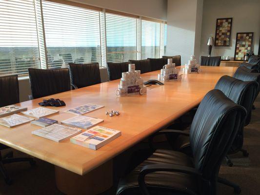 Main conference room in the Lucas Group Houston office.