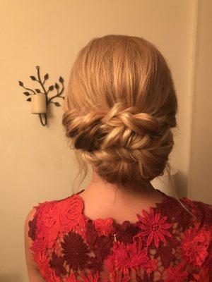 Updo done by Hailey. Perfect!