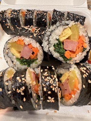 Korean Rolls (Kimbap) w/spam