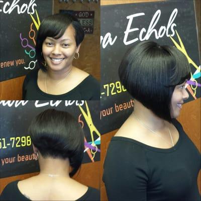 Relaxer, cut, and partial sew in!