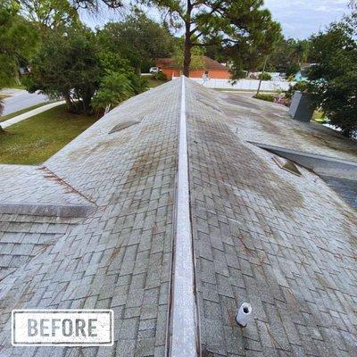 Roof before application of new shingle and 
Modified Bitumen Membrane (MBM)