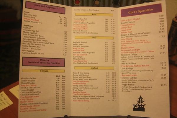 Menu page 2