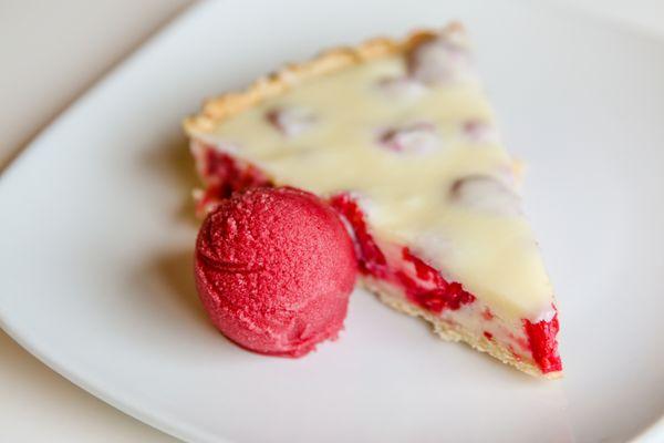 White Chocolate Raspberry Tart