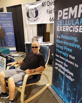 2019 AV Fair. Everyone enjoyed getting to try our PEMF chair. Contact us to find out how you can try it for free too! 661-940-6302