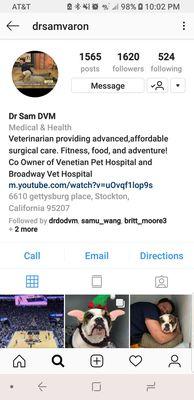 Dont forget to add our Dr Sam Varon (Office Owner) on Instagram to keep up with the clinic and what he enjoys to do outside of work!