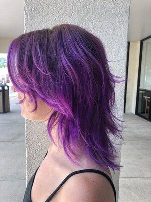 Purple hair!