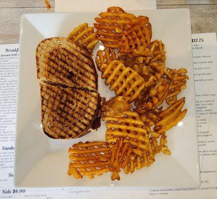 Reuben with Waffle Fries