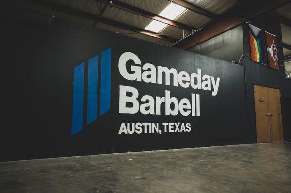 Gameday Barbell mural