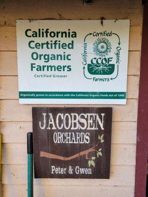 CA Certified Organic