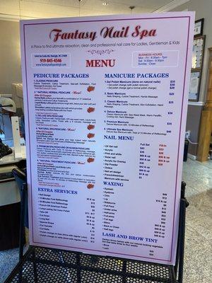 Service Menu