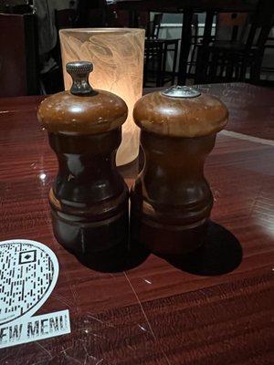 Nice salt shaker and pepper grinder!