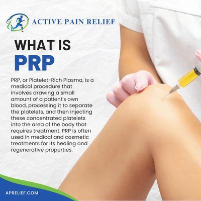 PRP (cutting-edge technology for pain relief)