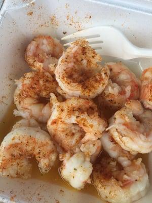 The fresh medium shrimp w had....delish!!