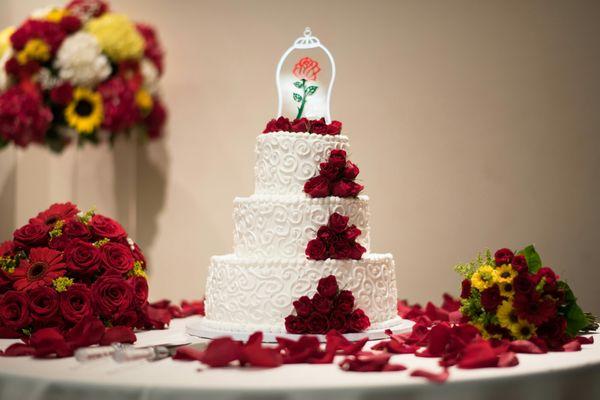 The roses on our cake was from Ninfa's along with all the beautiful flowers around it.