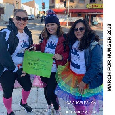 Maravilla Foundation represented at the Annual 2018 Los Angeles March for Hunger