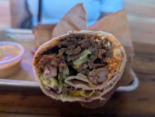 Doner wrap - street cart - mixed meat