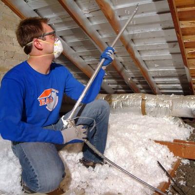 Our radiant barrier spray keeps much of the sun's radiant heat out of your attic, keeping your attic cooler to save energy and money.