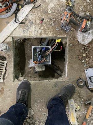 Install water proof box