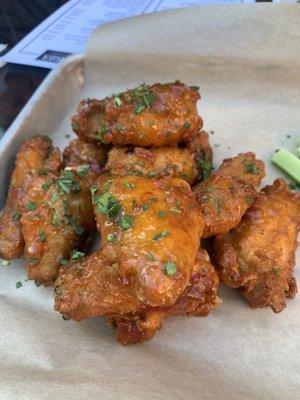 Sweet chili chicken wings.