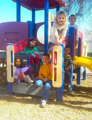 The playground is a favorite spot for all our friends.