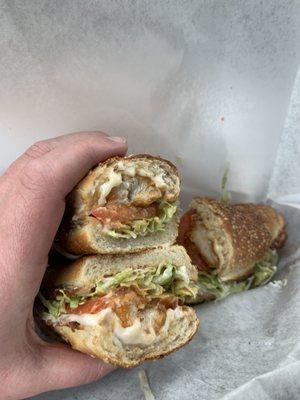 Chicken finger sub..photo by @phil_eatsfood