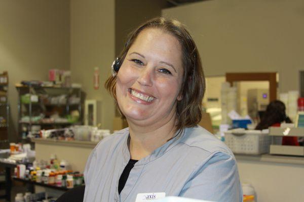 Skyler is always on the phone helping one of our Adult Family Homes.  She does a wonderful job managing medications for hundreds of clients.