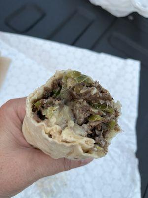 Cheesesteak Burrito for Mr. Texas