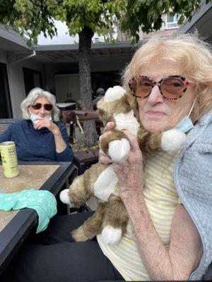 My aunt and mother enjoying Brookside patio