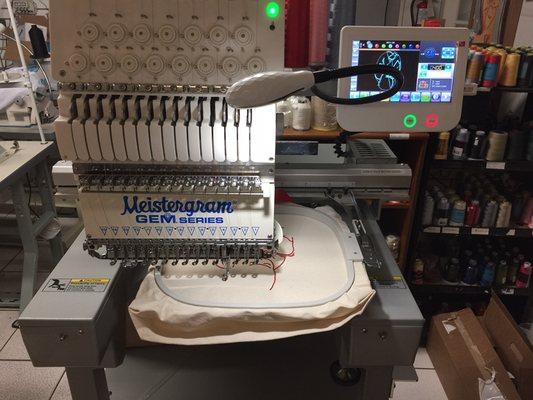 Meistergram 15 Needle embroidery Sewing Machine. Sales Services and Repairs.