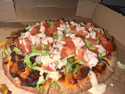 Cheeseburger flatbread!