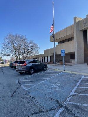 Front of post office