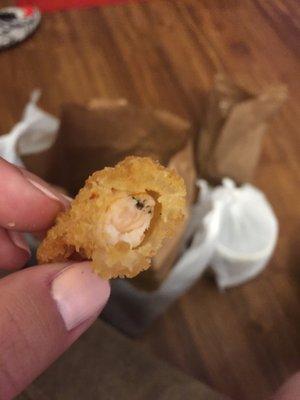 What restaurant doesn't clean their shrimp??