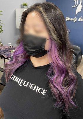 purple peekaboo