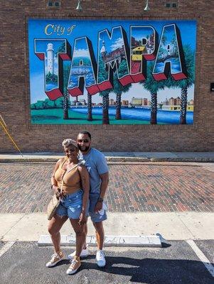 Tampa Postcard Mural photo-op