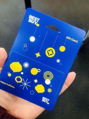 One of the many Best Buy cards