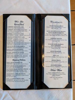 Drink Menu