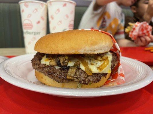 The Mushroom Cheeseburger