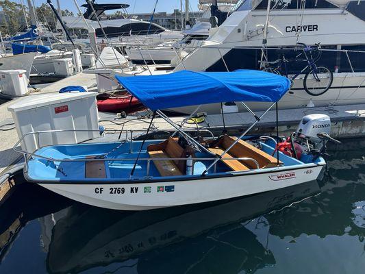 13' whaler Honda 50