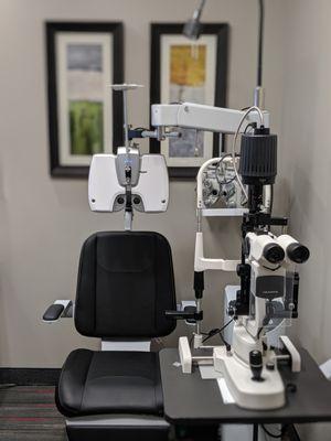 Welcome to our exam rooms fitted with state of the art equipment to ensure the best eye care.