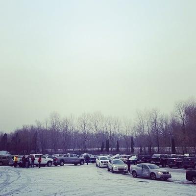 Snow doesn't stop us at Manheim Portland.