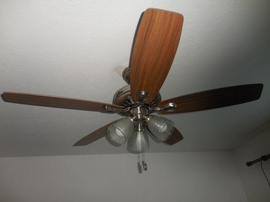 one of two ceiling fans