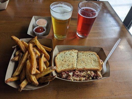 Reuben and fries special.